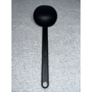 Vintage T-Fal Black Nylon Solid Spoon Ladle, 12 Inches Long Made In Canada